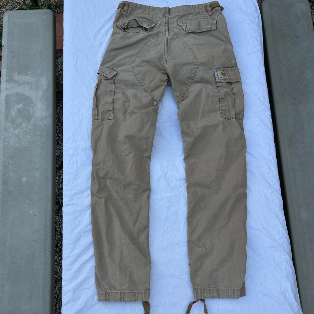 SOLD Carhartt Tan Cargo Army Aviation Pants, Size 28X32 Utility Streetwear Gorp - Picture 7 of 12